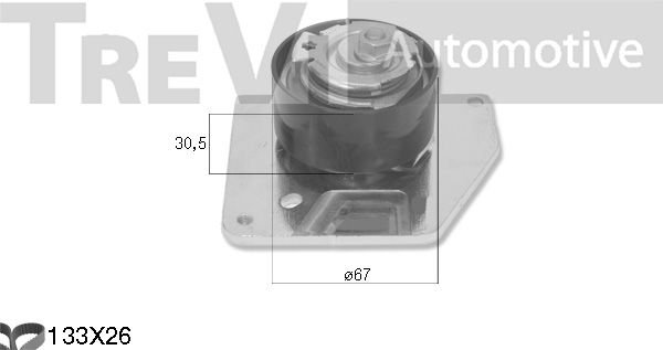 TREVI AUTOMOTIVE Hammasrihma komplekt KD1517